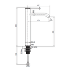 Kohler Components Super Tall Single Lever Basin Mixer - Polished Chrome - 77960T-4AND-CP