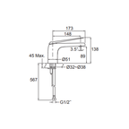 Kohler Avid Basin Mixer - Chrome - 97345T-4ND-CP