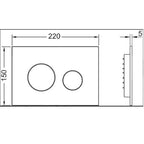 TECEloop ABS Flush Plate - Gloss White - 9.240.920