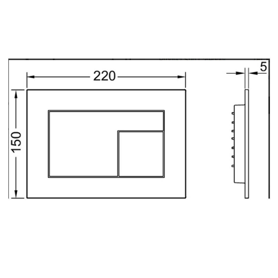 TECEvelvet Flush plate - Light Brown - 9.240.730