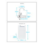 Billi B3000 Filter Tap with Round Slimline Dispenser Chilled - Chrome - 913000RCH