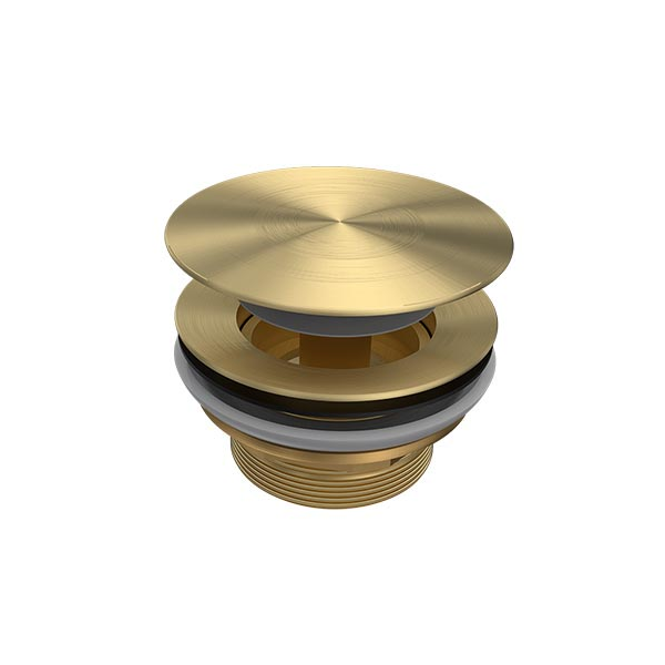Parisi Pop-Up Bath Waste 40mm (No Overflow) - Brushed Brass PVD - TA4000.46