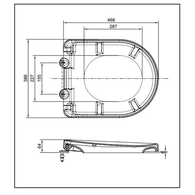 TOTO Basic Soft Close Seat - TC384CVK