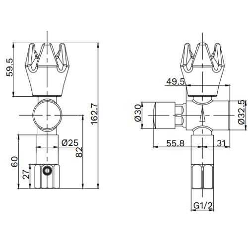 Gentec Vertical Timed Flow Bubbler - Lead Free Chrome - TFTLF8050UR