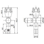Gentec Vertical Timed Flow Bubbler - Lead Free Chrome - TFTLF8050UR