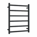Thermorail 240V Square 600 Heated Towel Ladder - BS48MB Matte Black