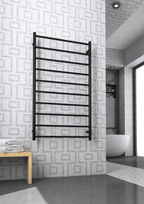 Thermorail 240V Straight 700 Round Heated Towel Rail - SR69MB Matte Black