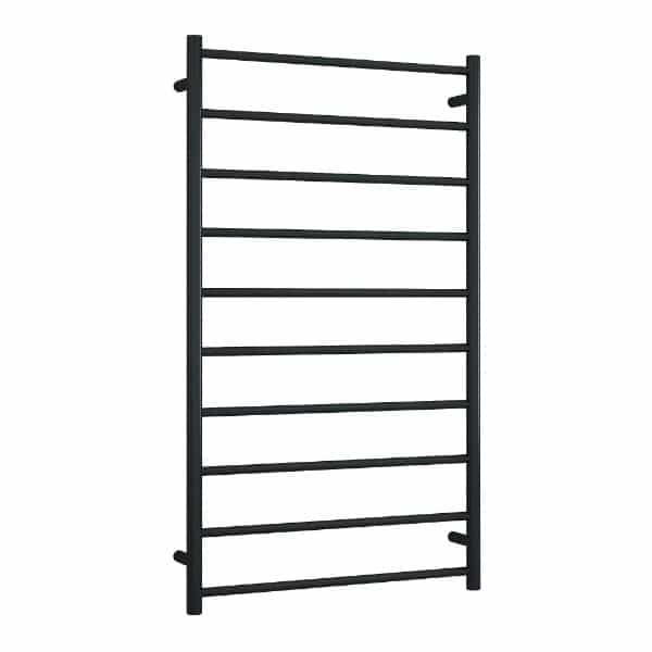 Thermorail 240V Straight 700 Round Heated Towel Rail - SR69MB Matte Black