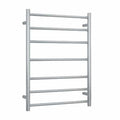 Thermorail 240V Straight 600 Round Heated Towel Rail - SRB44M Brushed Stainless Steel