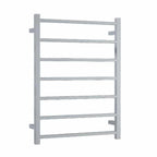 Thermorail 240V Straight 600 Square Ladder Heated Towel Rail - SS44M Polished Stainless Steel