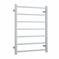 Thermogroup 240V Straight 600 Square Ladder Heated Towel Rail - SSB44M Brushed Stainless Steel