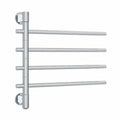Thermorail 240V Straight/Round 600 Swivel Heated Towel Rail - SV24 Polished Stainless Steel