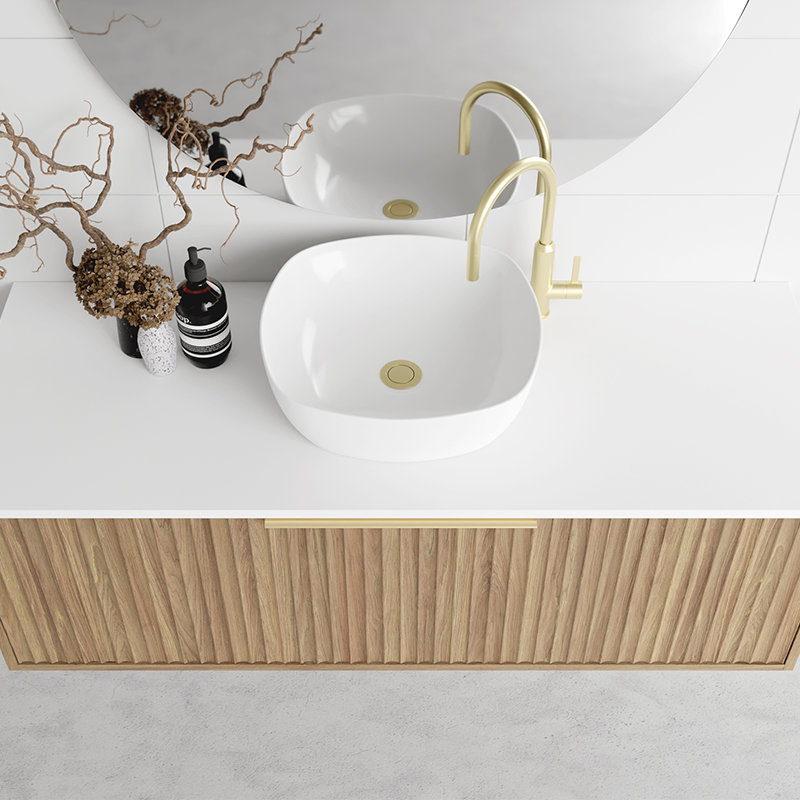 Marquis Cove Wall Hung Vanity with Symphony Top & Basin - 600mm - Cove 1