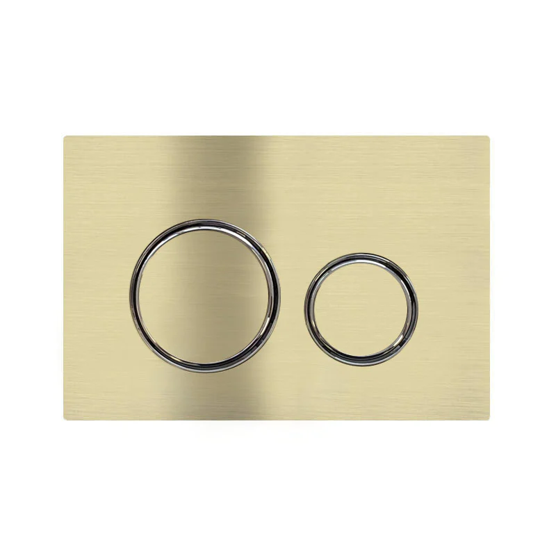 Meir Sigma 21 Dual Flush Plate by Geberit Tiger Bronze