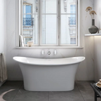 Victoria + Albert Toulouse 1500mm Freestanding Bath - Gloss White - TO1-N-SW-NO