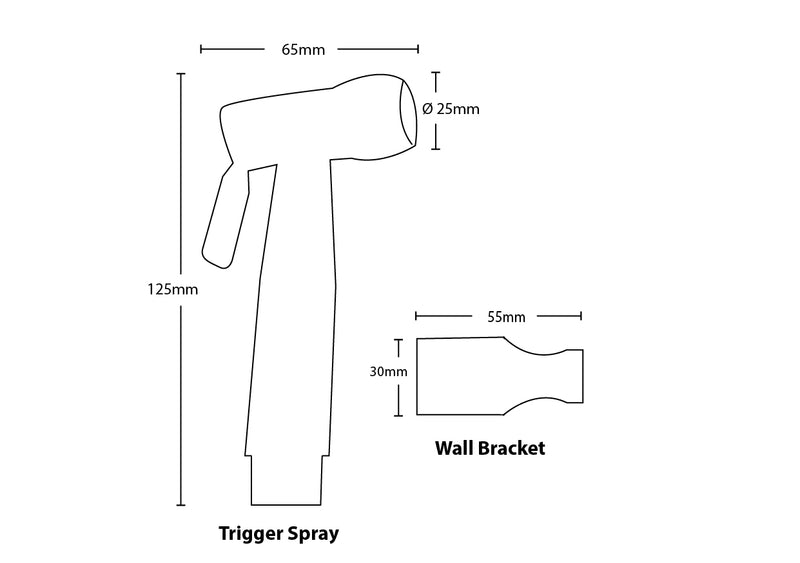 Linkware Trigger Spray with Anti Burst hose - Polished Gold
