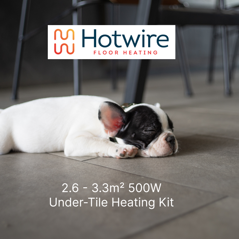 Hotwire 2.6 - 3.3m² 500W Under-Tile Heating Kit