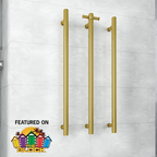 Thermogroup 12V Single Heated 900mm Vertical Bar - VS900HBG Brushed Gold