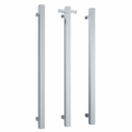 Thermorail 12V Square Single Heated 900mm Vertical Bar - VS900SH Polished Stainless Steel