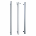 Thermorail 12V Square Single Heated 900mm Vertical Bar - VS900SH Polished Stainless Steel