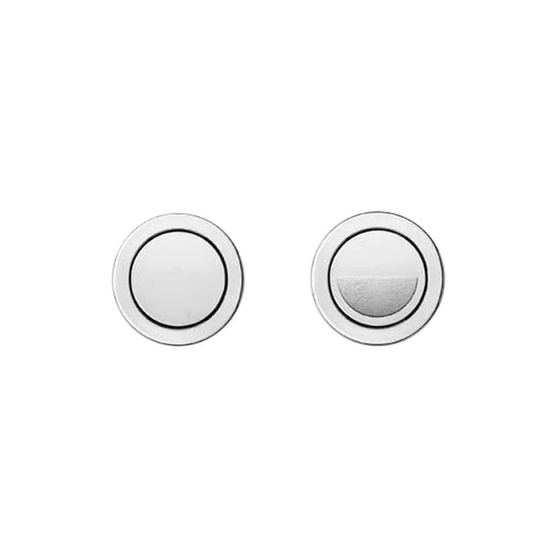 Verotti Remote Round Flush Buttons – Chrome / Satin Chrome