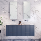 Timberline Henley Wall Hung Vanity with SilkSurface Top & Basin 750mm - HENV750CSSAW