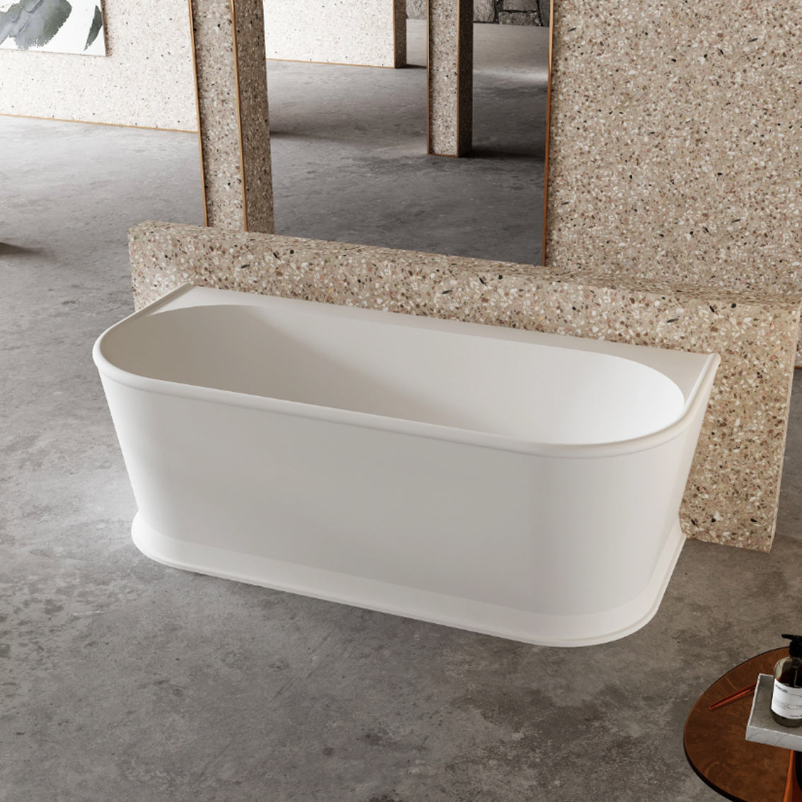 Cassa Design Westminster 1500mm Back To Wall Freestanding Bath Includes Overflow - Matte White - BT-WA1500M