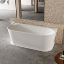 Cassa Design Westminster 1500mm Back To Wall Freestanding Bath Includes Overflow - Matte White
