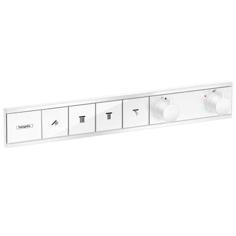 Hansgrohe Rainselect Thermostat 4 Functions for Concealed Installation - Matte White