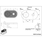 Zip Font Kit Raised Brushed Nickel - 95258Z11