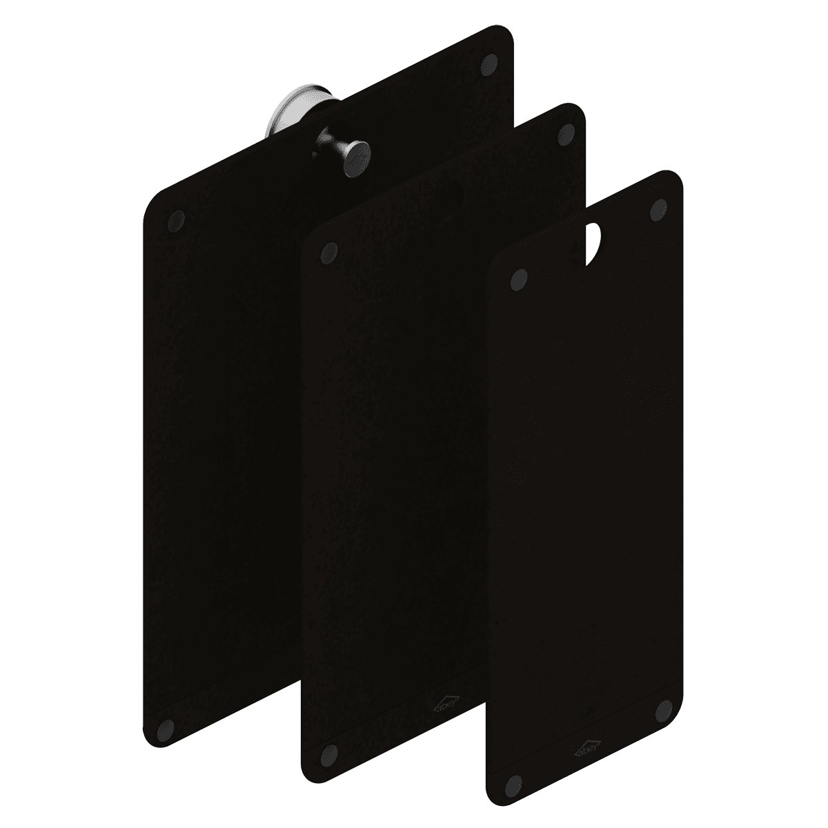 Abey Universal Black Fibre Rock Cutting Board (3 Piece) - Cass Brothers