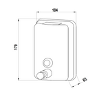 Gentec Stainless Steel Hand Operated Soap Dispenser Specification