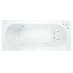 Decina Adatto Santai 1650mm Acrylic Jet Spa Bath - Gloss White - AD1650SAN10JW