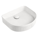 ADP Arch Fluted Above Counter Basin - Gloss White - Cass Brothers