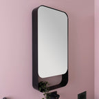 ADP Enzo Mirrored Shaving Cabinet - SCEN50100BK - Cass Brothers