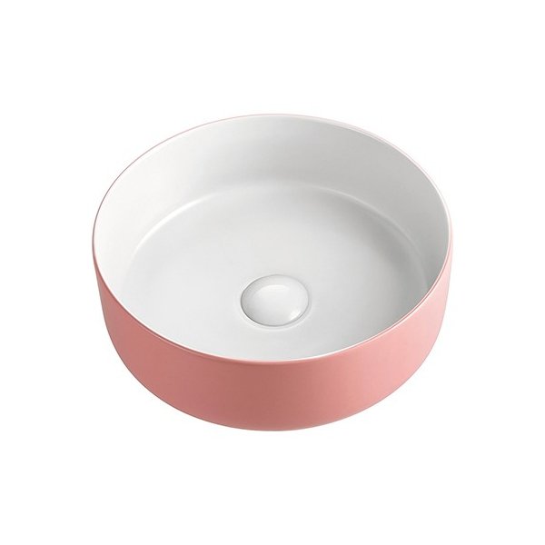 ADP Margot Duo Above Counter Basin - Matte Pink/White - Cass Brothers