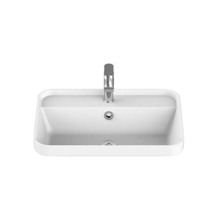 ADP Miya 550 Semi-Inset Basin - Gloss White - Cass Brothers