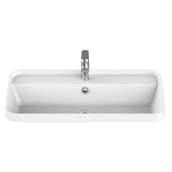 ADP Miya 750 Semi-Inset Basin - Matte White - Cass Brothers
