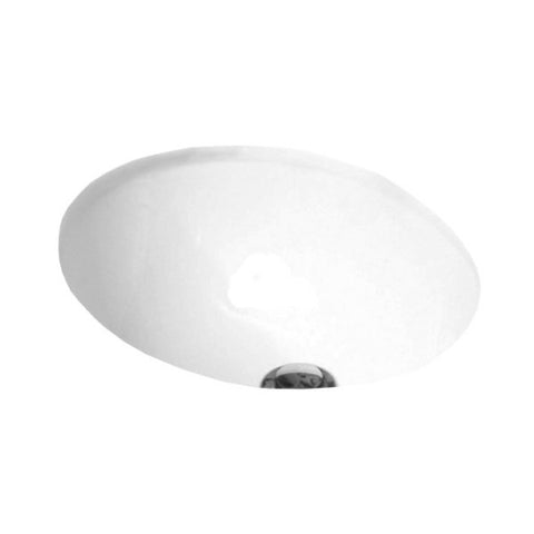ADP Oval Under Counter Basin - Gloss White