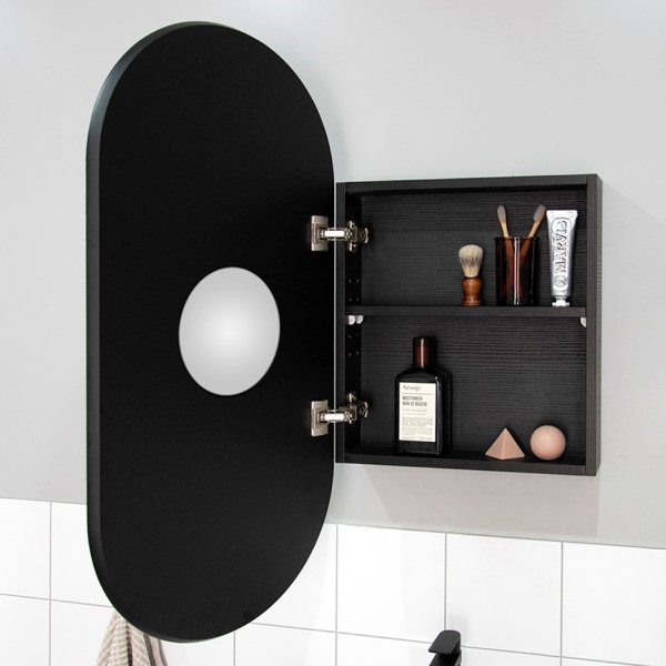 ADP Pill Mirrored Shaving Cabinet - PLSC4590 - Cass Brothers