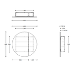 ADP Round Mirror Shaving Cabinet - RDSC0800-2D - Cass Brothers