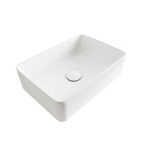 ADP Selma Ceramic Above Counter Basin - Matte White