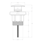 ADP Universal Plug & Waste - Chrome - Cass Brothers