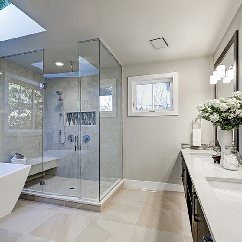 Allvent Prestige 250mm Slim Square Ceiling Extractor Grille Framed - Cass Brothers