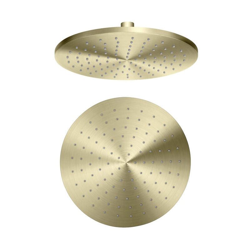 Aquas Air Brass 250mm Overhead Shower Round - Brushed Gold PVD - Cass Brothers