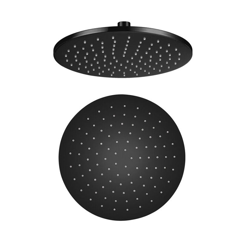 Aquas Air Brass 250mm Overhead Shower Round - Matte Black - Cass Brothers