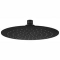 Aquas LUFT Round ABS Overhead Shower - Matte Black - Cass Brothers