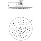 Aquas LUFT Round ABS Overhead Shower - Matte Black - Cass Brothers