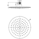 Aquas LUFT Round ABS Overhead Shower - Matte Black - Cass Brothers