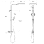 Aquas X Jet Twin Shower Set - Chrome - Cass Brothers